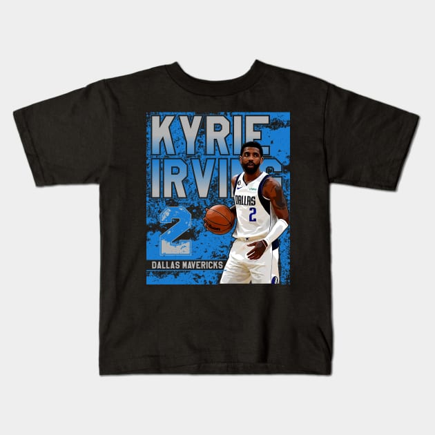 Kyrie irving || dallas mavericks Kids T-Shirt by Aloenalone